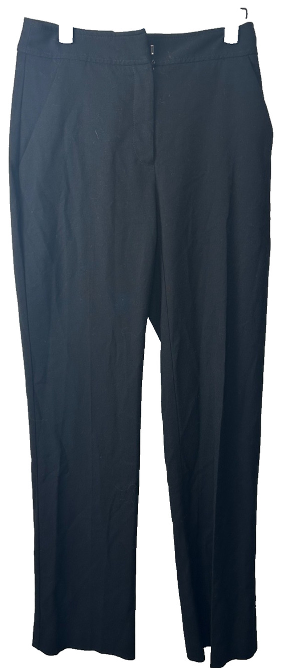 Veronika Maine Black Stretch Knit Pants Womens Size 6 Trouser Dress Pant A13